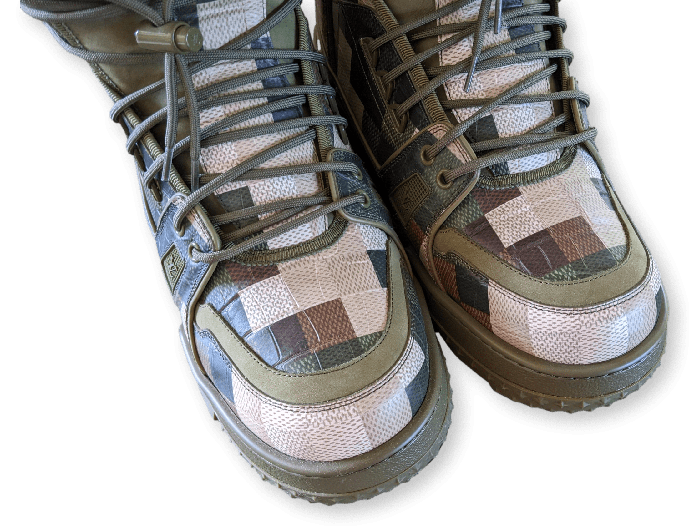 LOUIS VUITTON LV Trainer Snow Boot Camouflage Sz 8