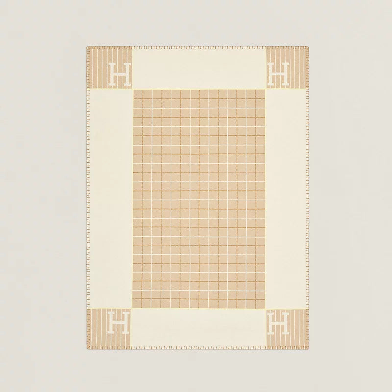 HERMES Cabriole Beige Baby plaid New! Eugenia