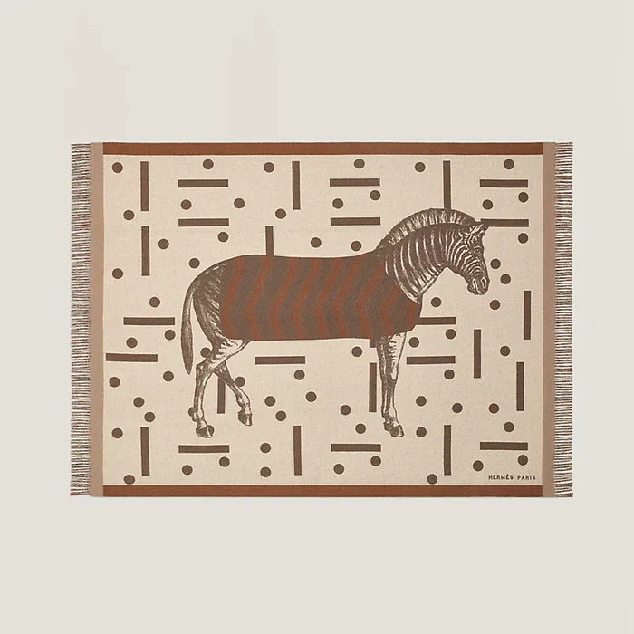 HERMES Zebre Zig Zag Plaid New! (24)