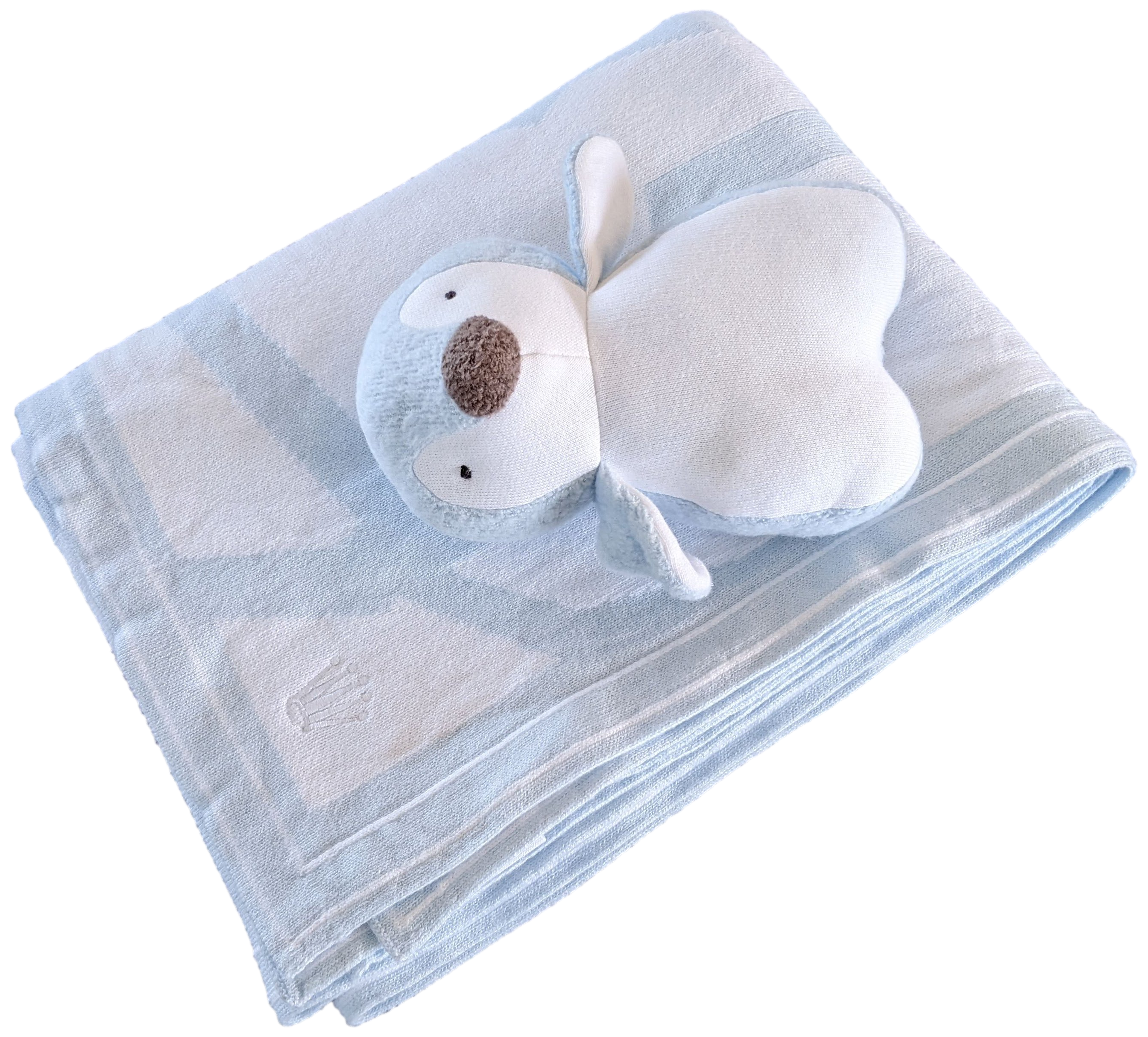 Rolex Blanc/Ciel "Baby Set" Plaid & Baby Penguin Soft Toy VIP