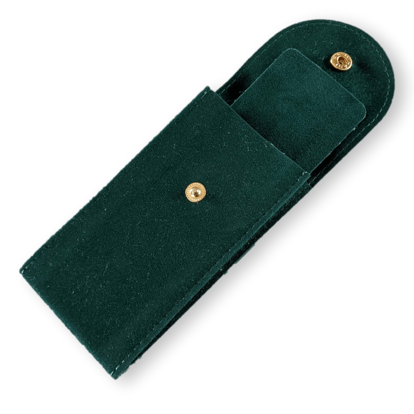 ROLEX Small Green Suede Travel Case for Wrist Watch Vip 6 x 12 cm