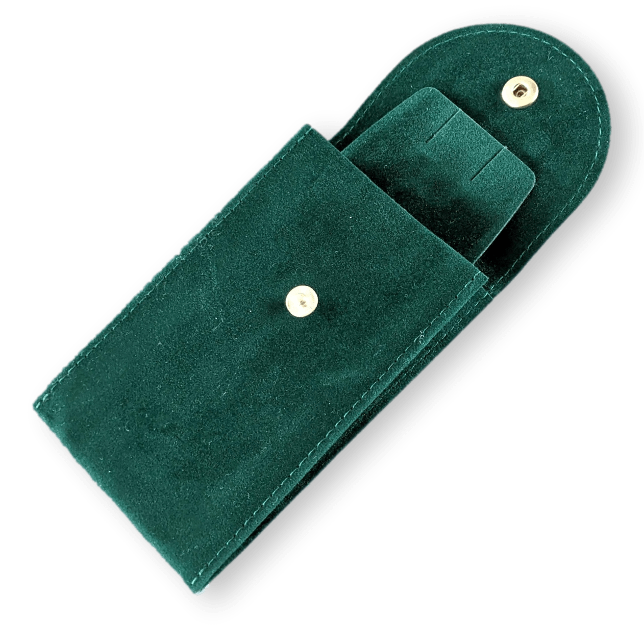 ROLEX Small Green Suede Travel Case for Wrist Watch Vip 7 x 11 cm