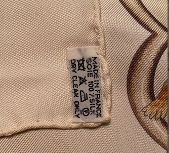 Hermes 1993 "Les Chevaux de Moghols" Twill Scarf 90 x 90 cm