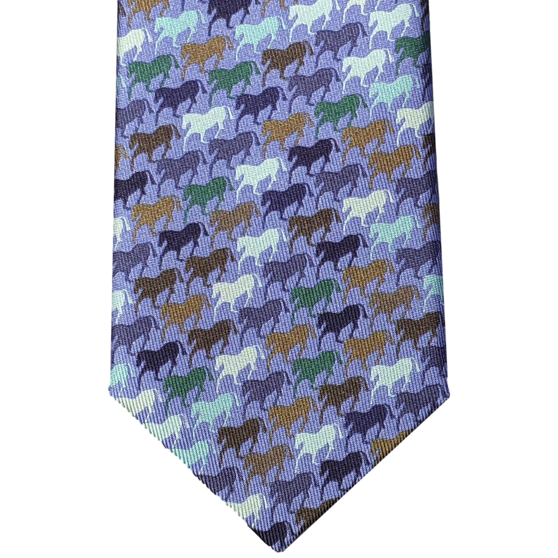 Hermes Rare Bleu/Aqua/Gris "Adada" Child Tie 6 cm