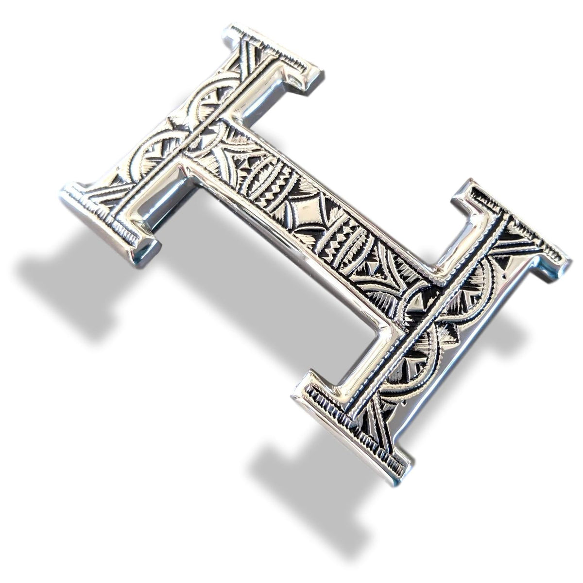Hermes [14] AG Sterling Silver 925 TOUAREG H Belt Buckle H 