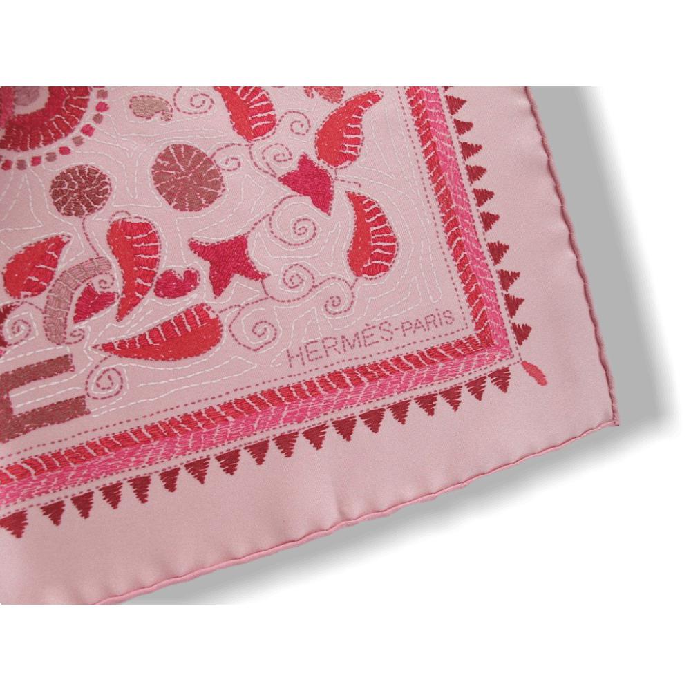 Hermes Kantha carre pink