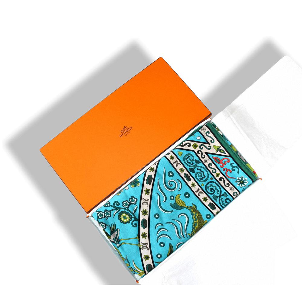 Hermes Peuple du Vent by Christine Henry Cashmere Shawl