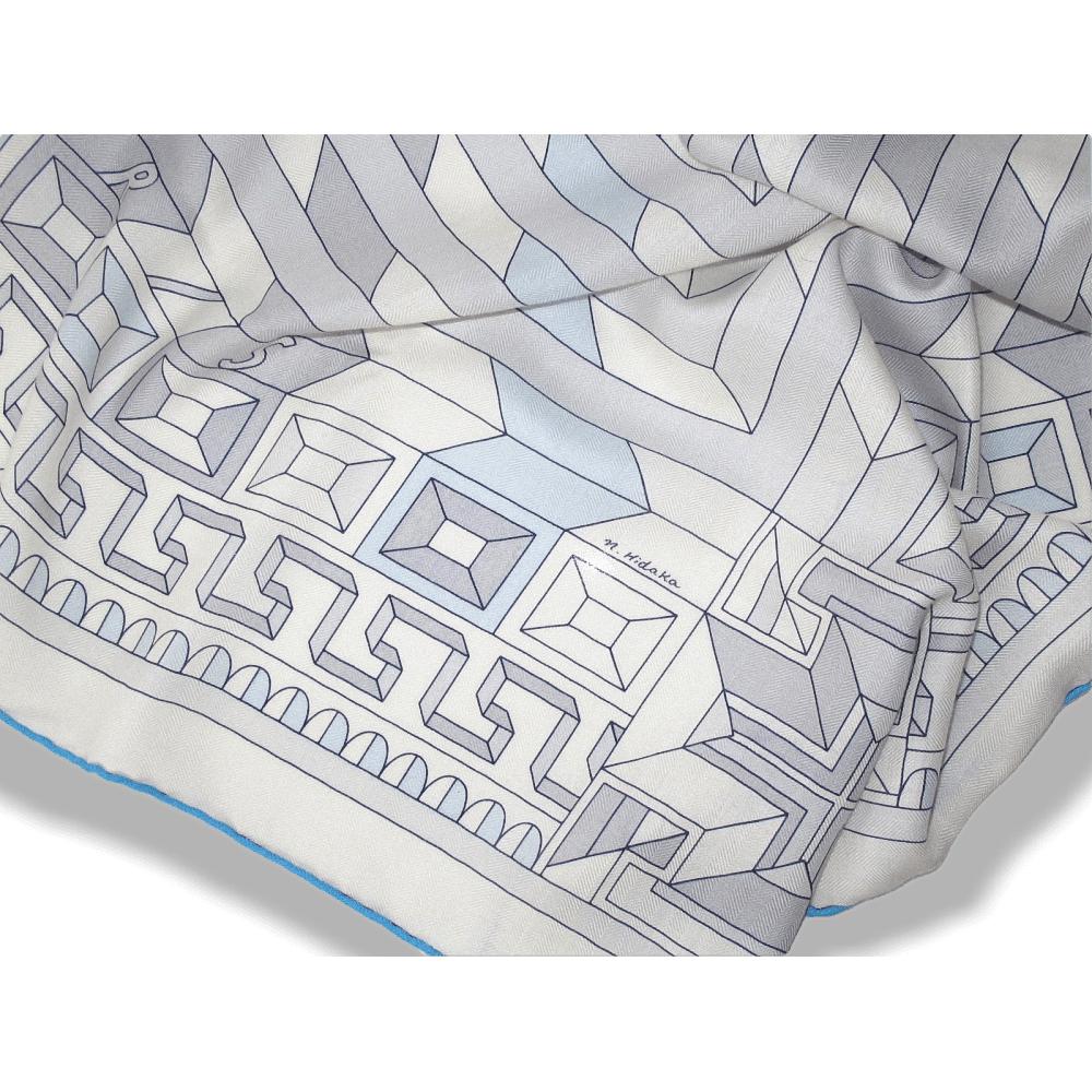 Hermes Le Fil d' Ariane N. Nidaka Cashmere Shawl