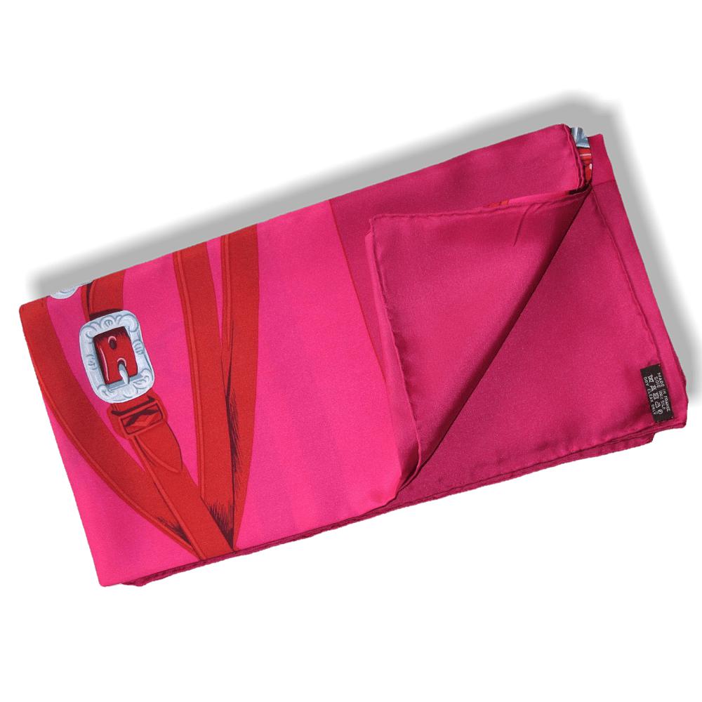 Hermes Fuchsia Red Grey Brides de Gala Twill Light 140