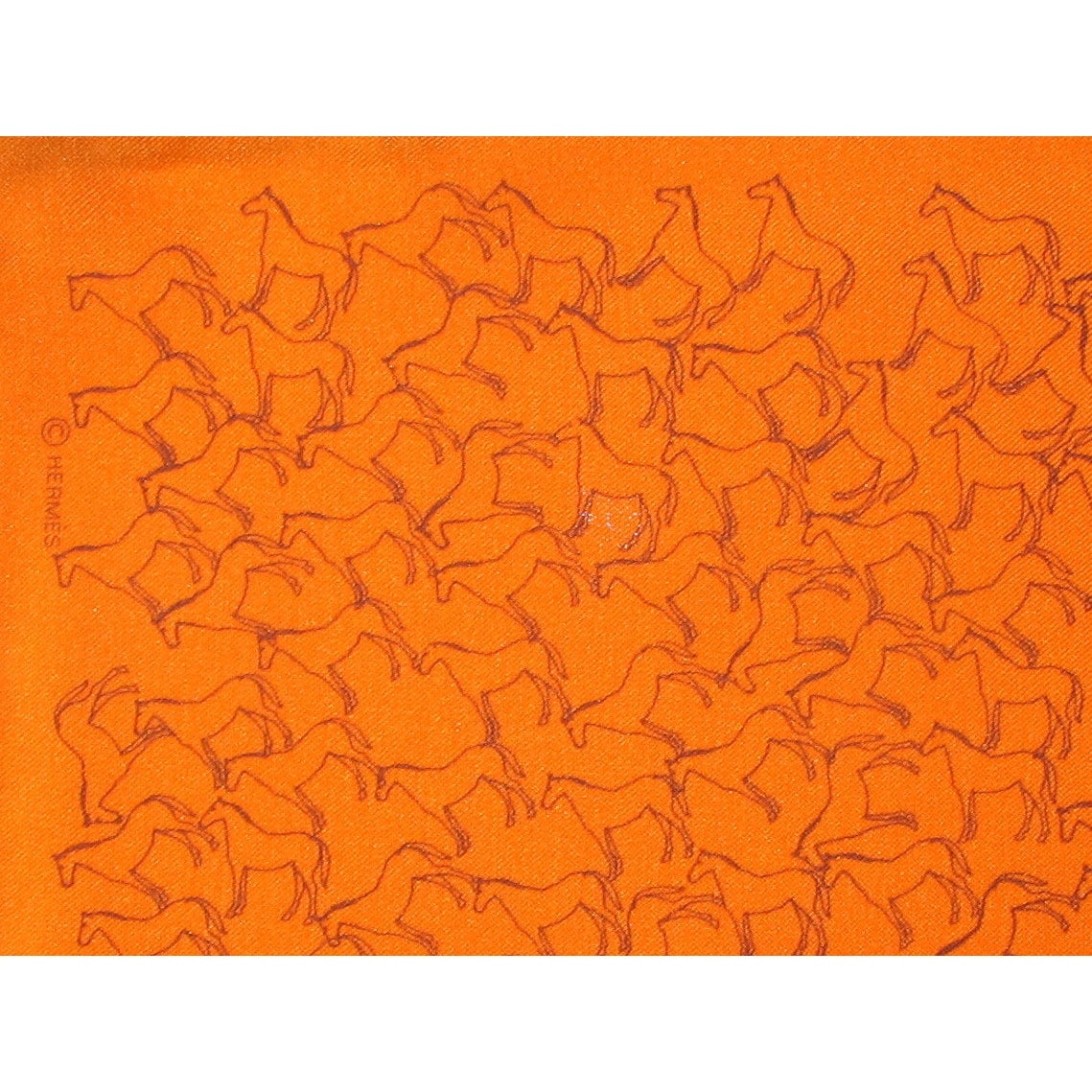 Hermes Tampons Equestres Gavroche Pocket Scarf 45