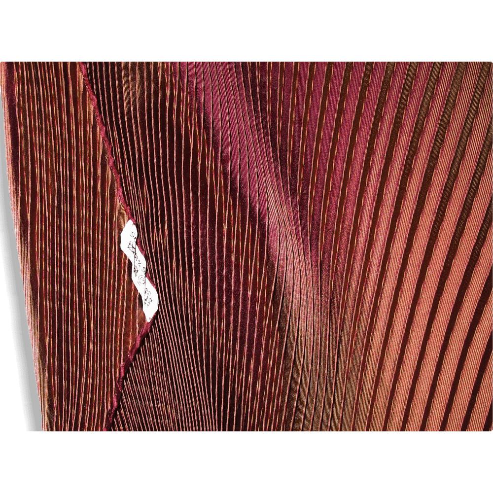 Hermes Brown Changeante Pleated Plisse Twill 90