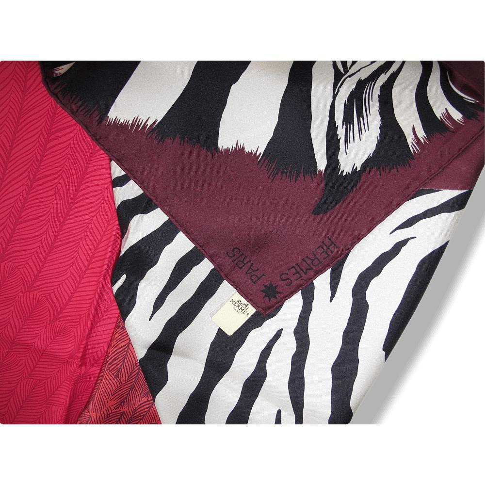 Hermes cw02 Fuchsia Plum Red Purple Zebra Pegasus Twill 90
