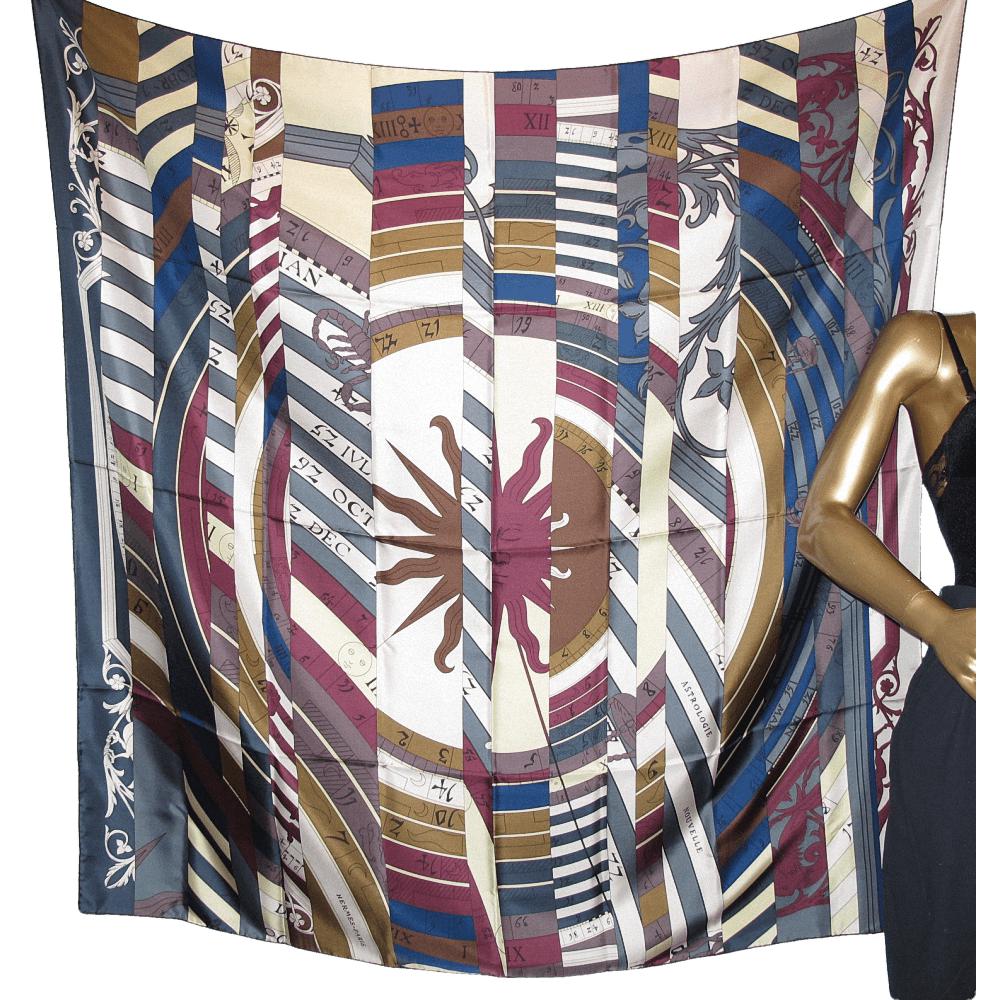 Hermes cw07 Ardoise Aubergine Astrologie Nouvelle Twill Light 140