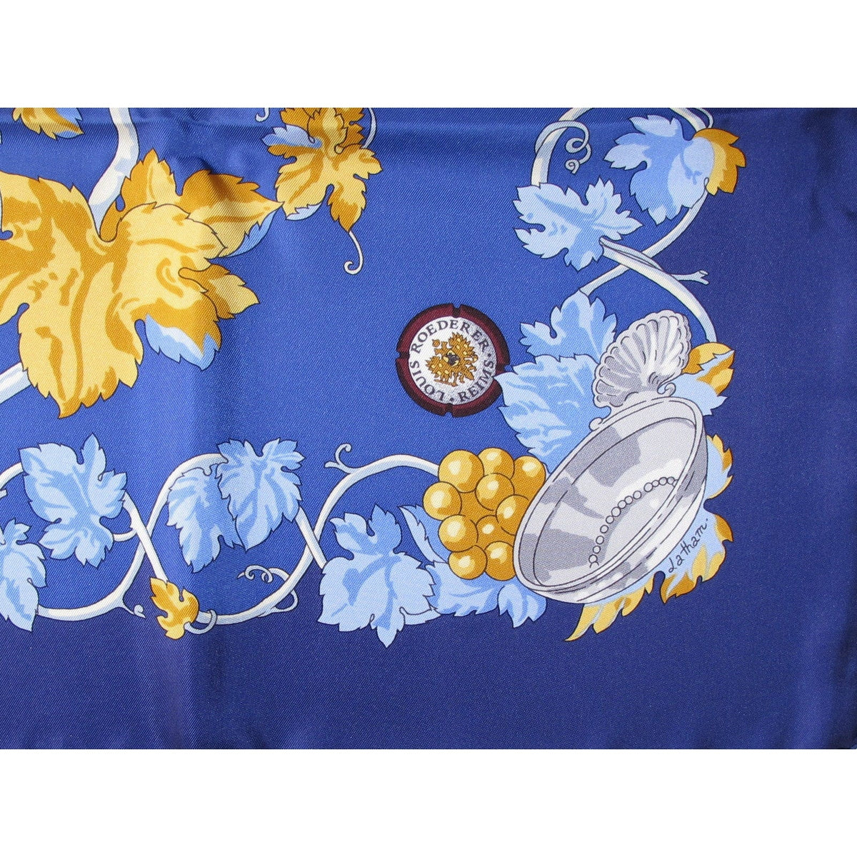 Hermes for Louis Roederer Vendanges Exclusive Limited Twill scarf.