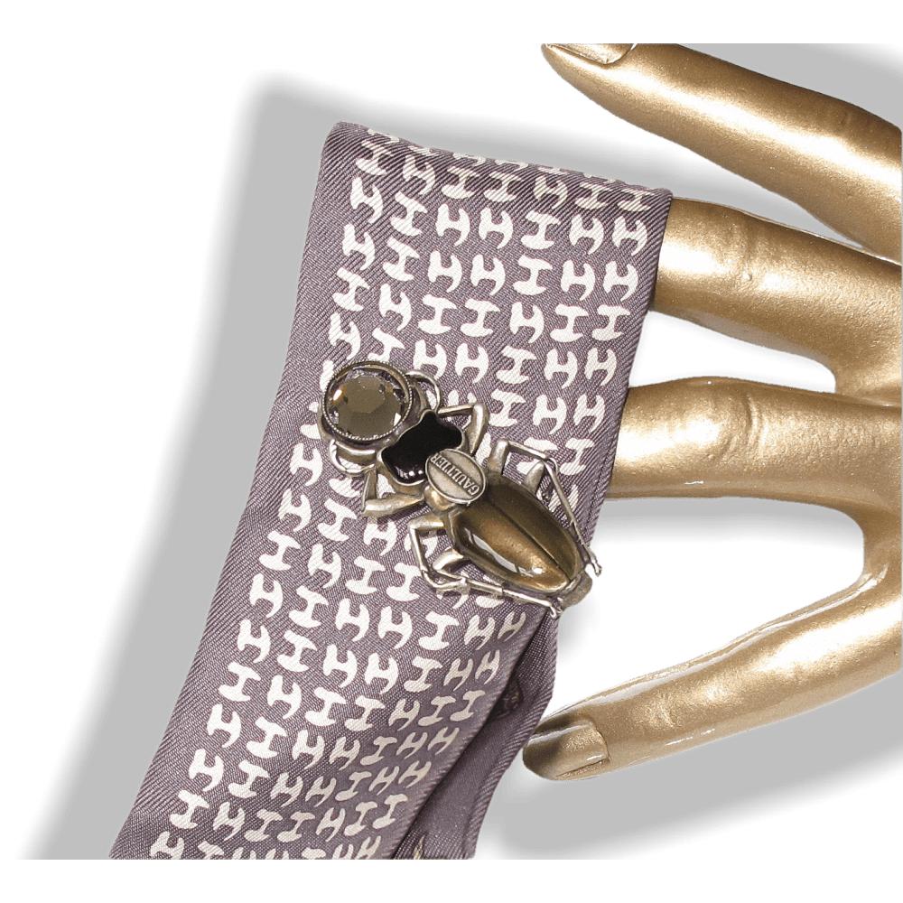 Jean-Paul Gaultier Beetle Enamel Tie Twilly Pin