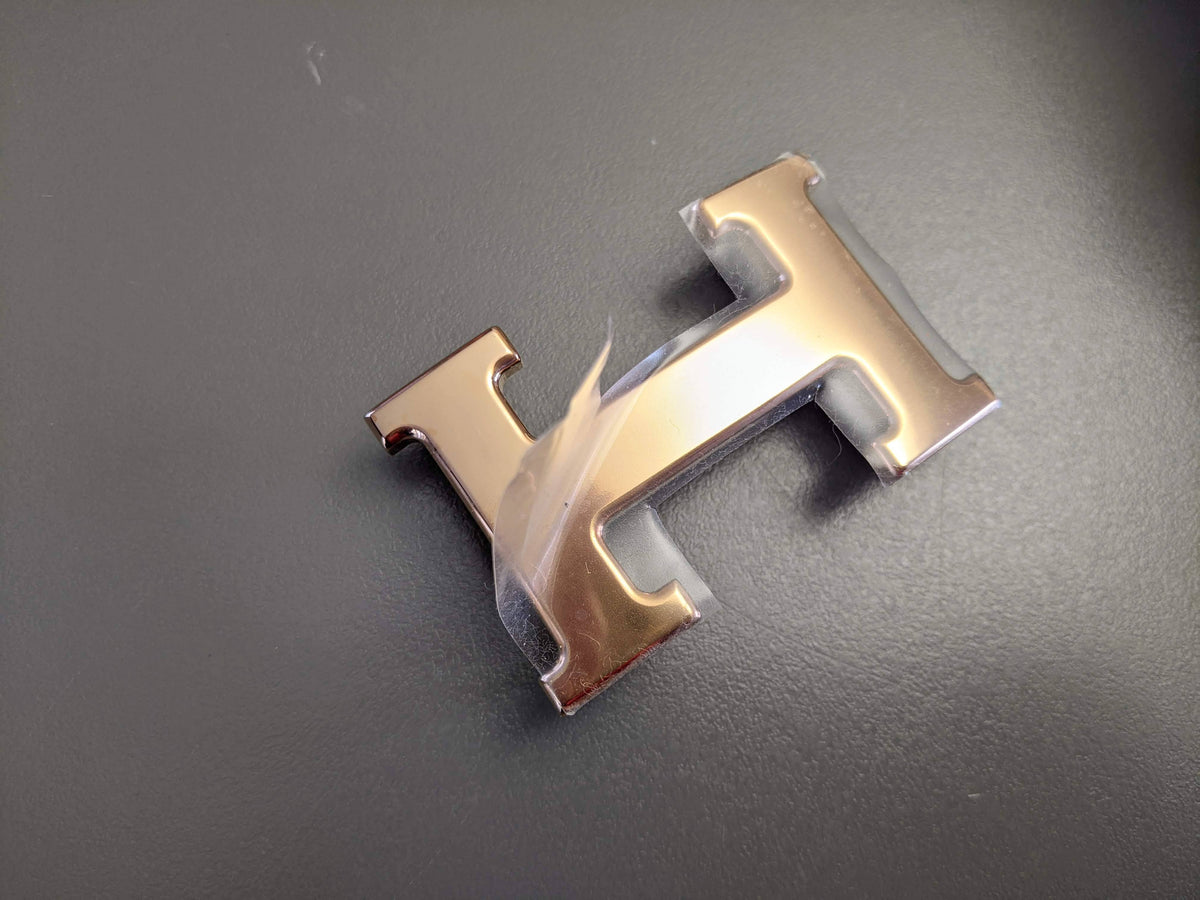 Hermes Plated Pink Gold "Boucle de Ceintre H" Buckle 32 mm