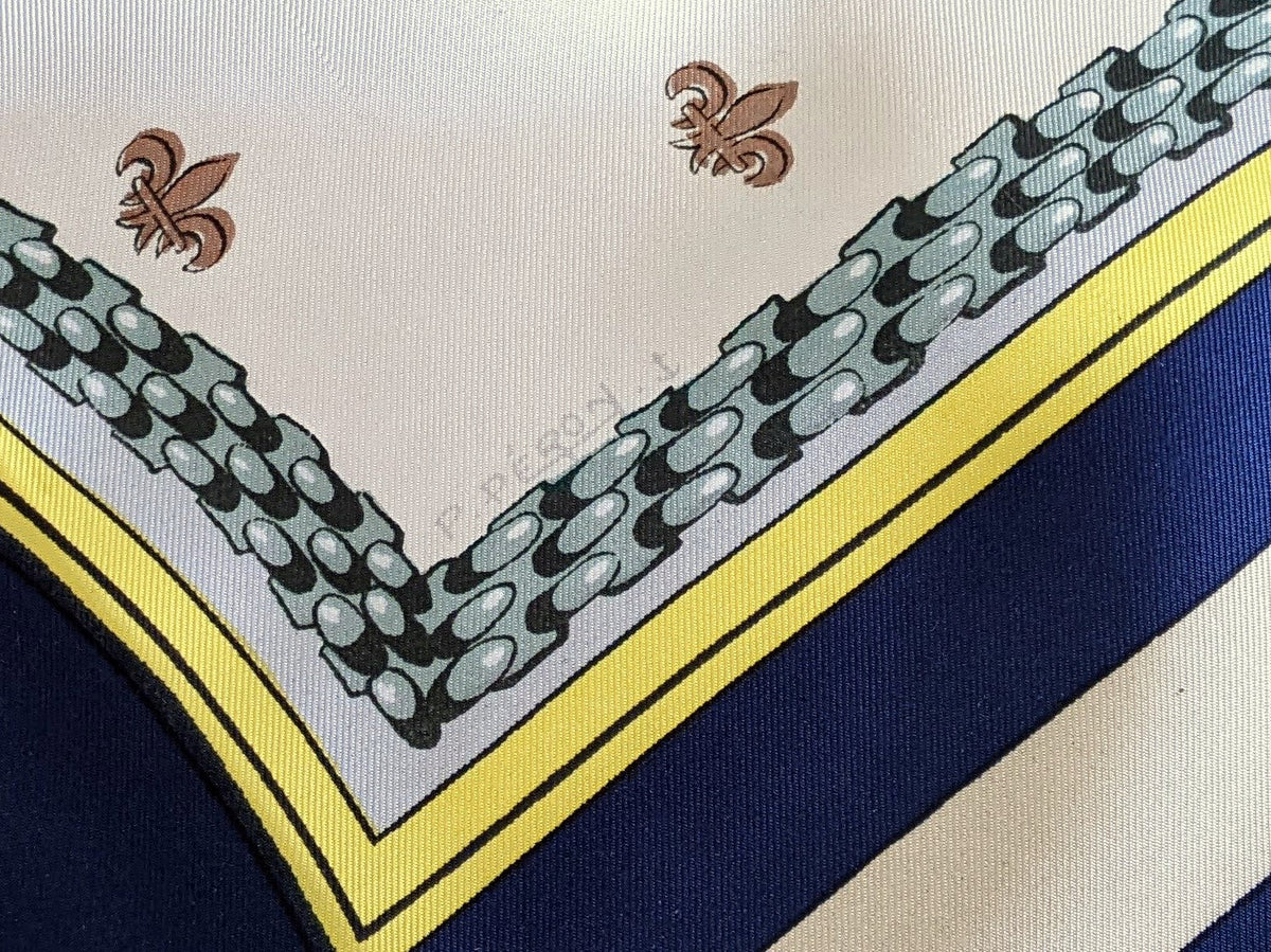 Hermes 1963 Special Issue Victor Schoelcher "Soleil Royal" by Pierre Peron Twill 90cm