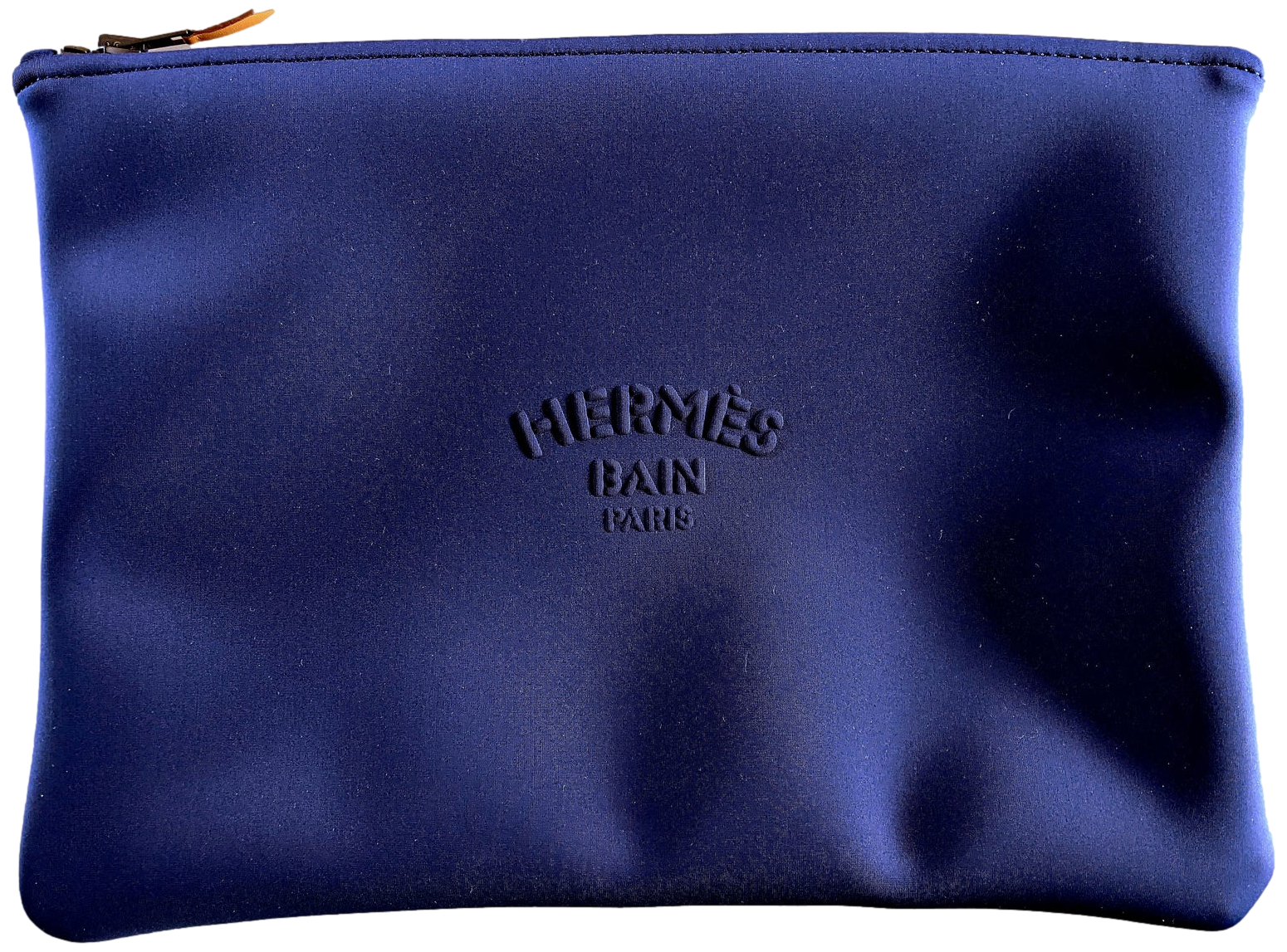 Hermes Marine "Trousse Neobain Grand Modele" Zipped Bath Case Pochette Bag GM