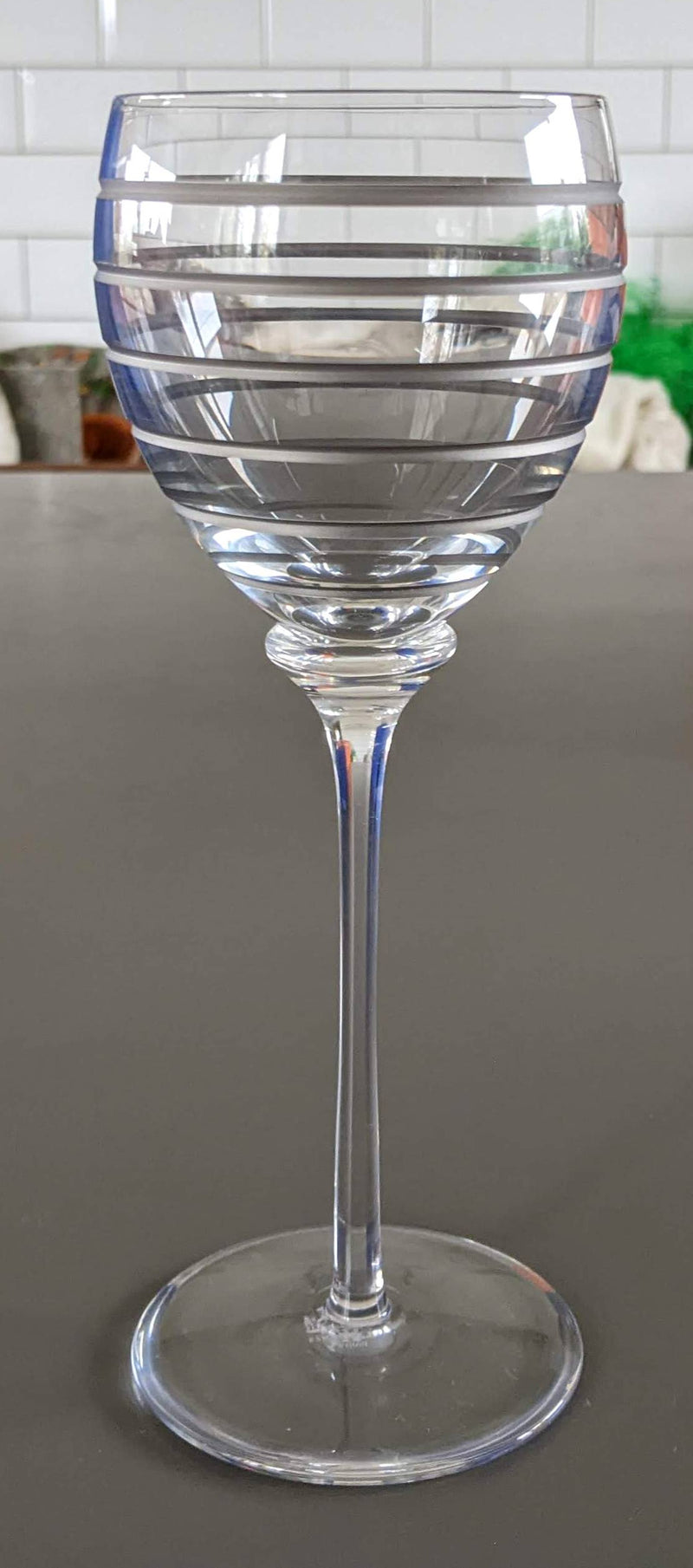 Hermes 2007 Saint Louis Crystal "Fanfare" Water Glass 20,5 cm
