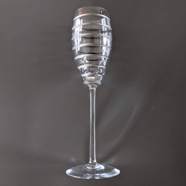 Hermes 2007 Saint Louis Crystal "Fanfare" Champagne Flute 22 cm
