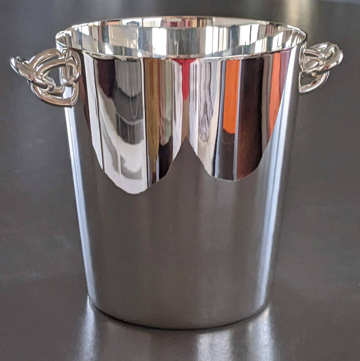 Hermes Silver Plated "Chaine d'Ancre" Ice Bucket, Pristine Condition!