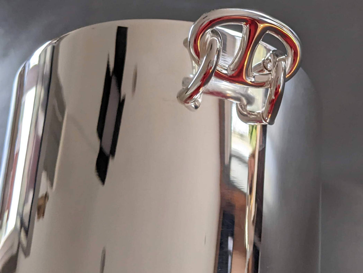 Hermes Silver Plated "Chaine d'Ancre" Ice Bucket, Pristine Condition!