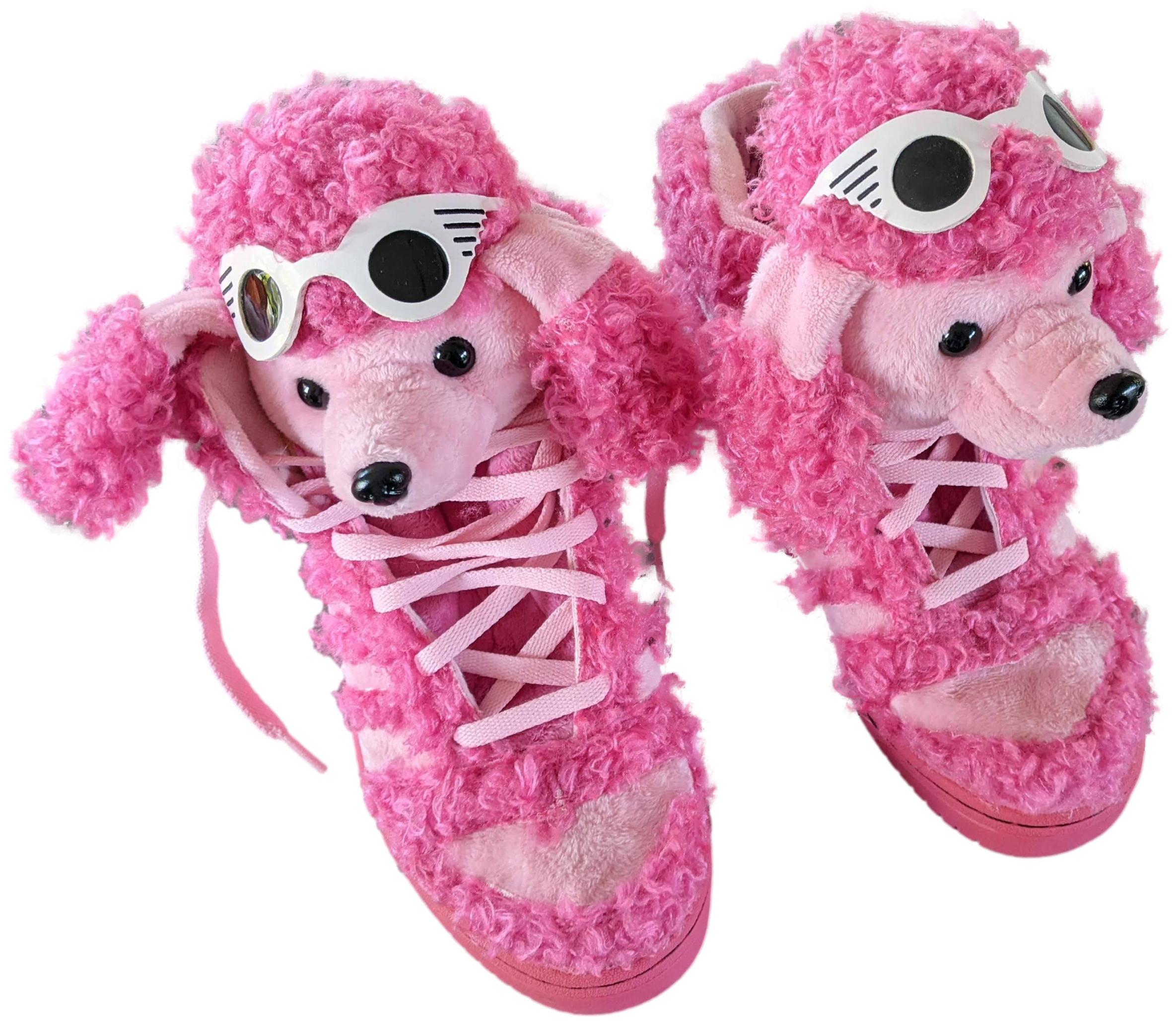 Produits Adidas & Jeremy Scott’s AH 12/13 Pink " Poodle " Trainer Teddy Sneaker Men Shoe Sz44