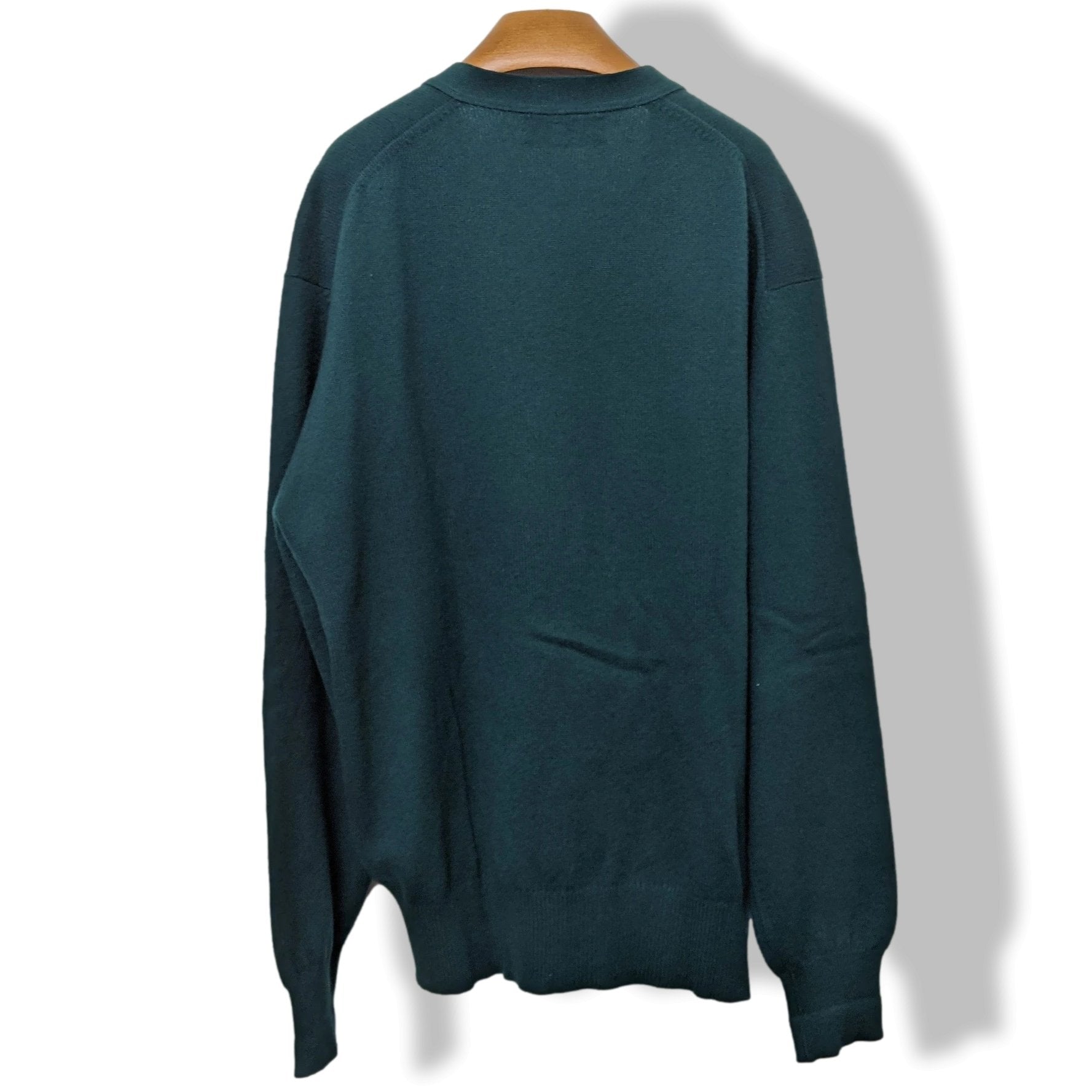 Ballantyne Men's Green 100% Cashmere Made in Scotland V-Neck Cardigan Sz 50, Pur luxe! - poupishop