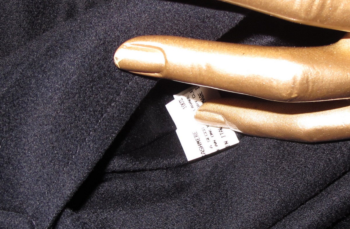 Brioni Men's Navy 100% Cashmere/100% Silk REVERSIBLE Coat Sz48, Pur Luxe! - poupishop