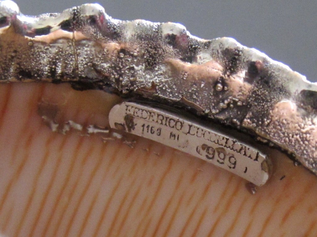 Buccellati Federico Milan Sterling Silver 925 Coated Conch Shell - poupishop