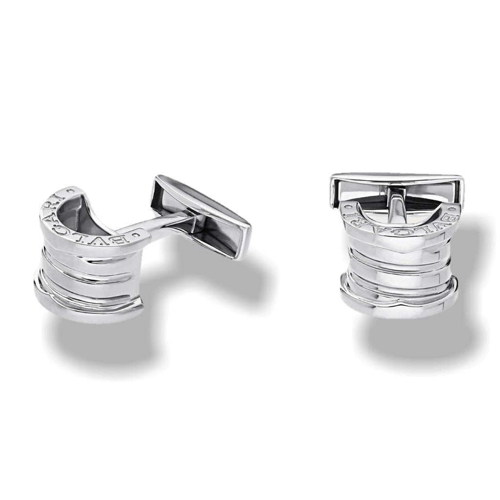 Bulgari Sterling Silver B. ZERO1 Cufflinks, NIB! - poupishop