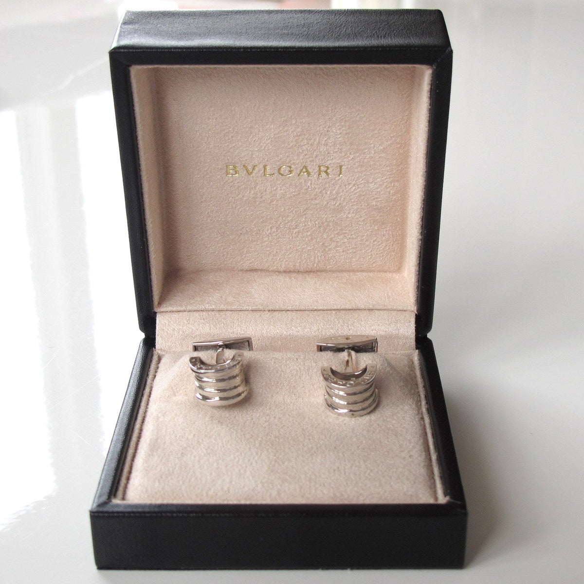 Bulgari Sterling Silver B. ZERO1 Cufflinks, NIB! - poupishop