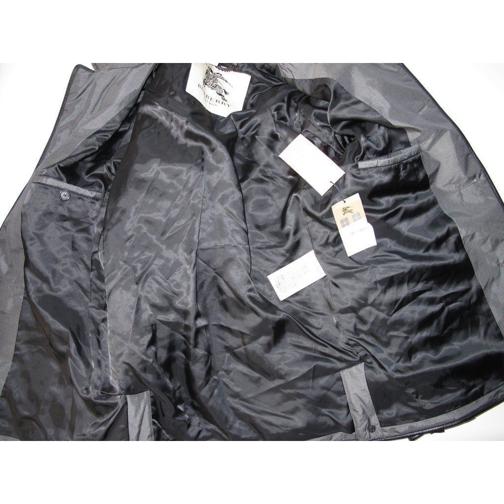Burberry Men Leather & Quilted Jacket Prince de Galle Bnew, Sz48, NWT - poupishop