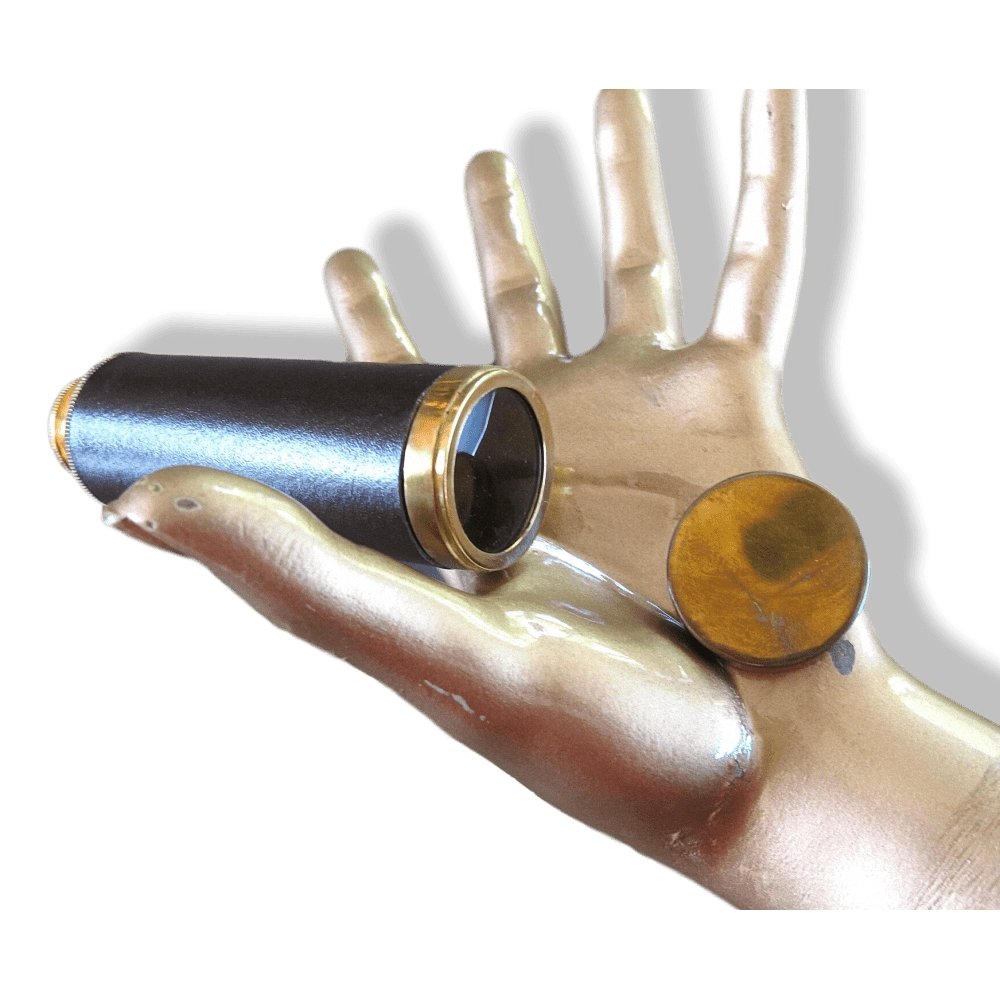 Cartier Pocket Compact Leather-Wrapped Scope Telescope in Box, Press gift! - poupishop