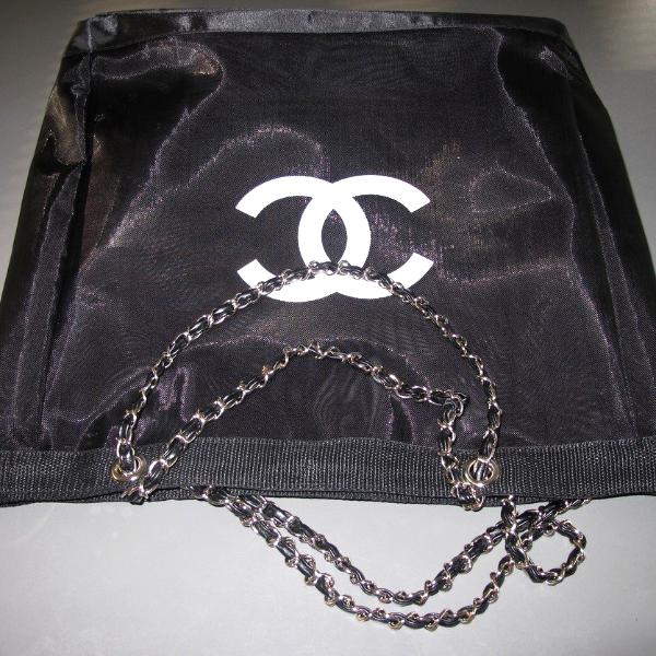Chanel Black Logo Grand Shopping Bag Vip, New! - poupishop