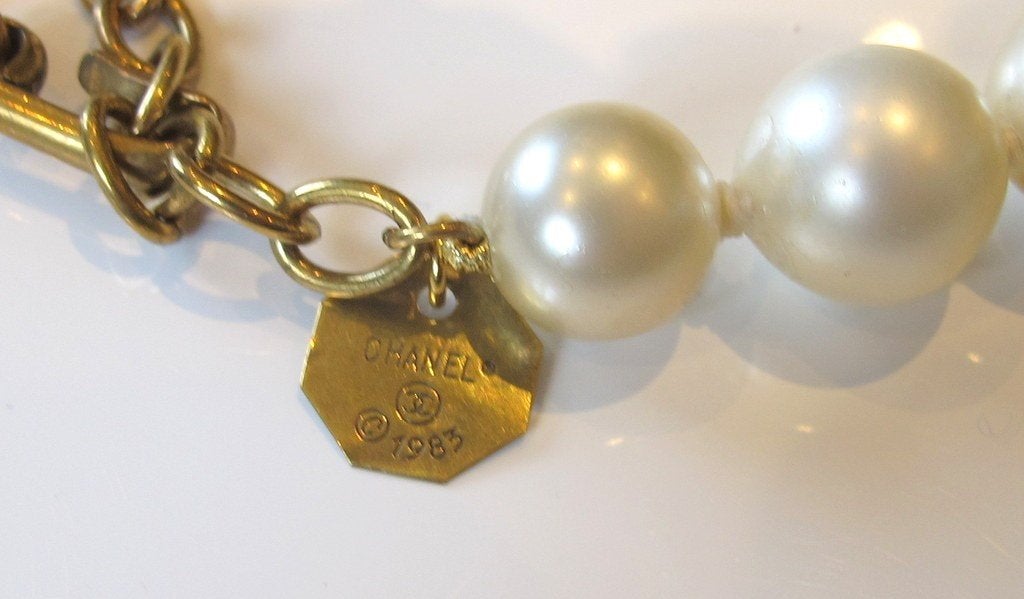 Chanel Dated 1983 Baroque Pearls Gripoix Choker, Box! - poupishop