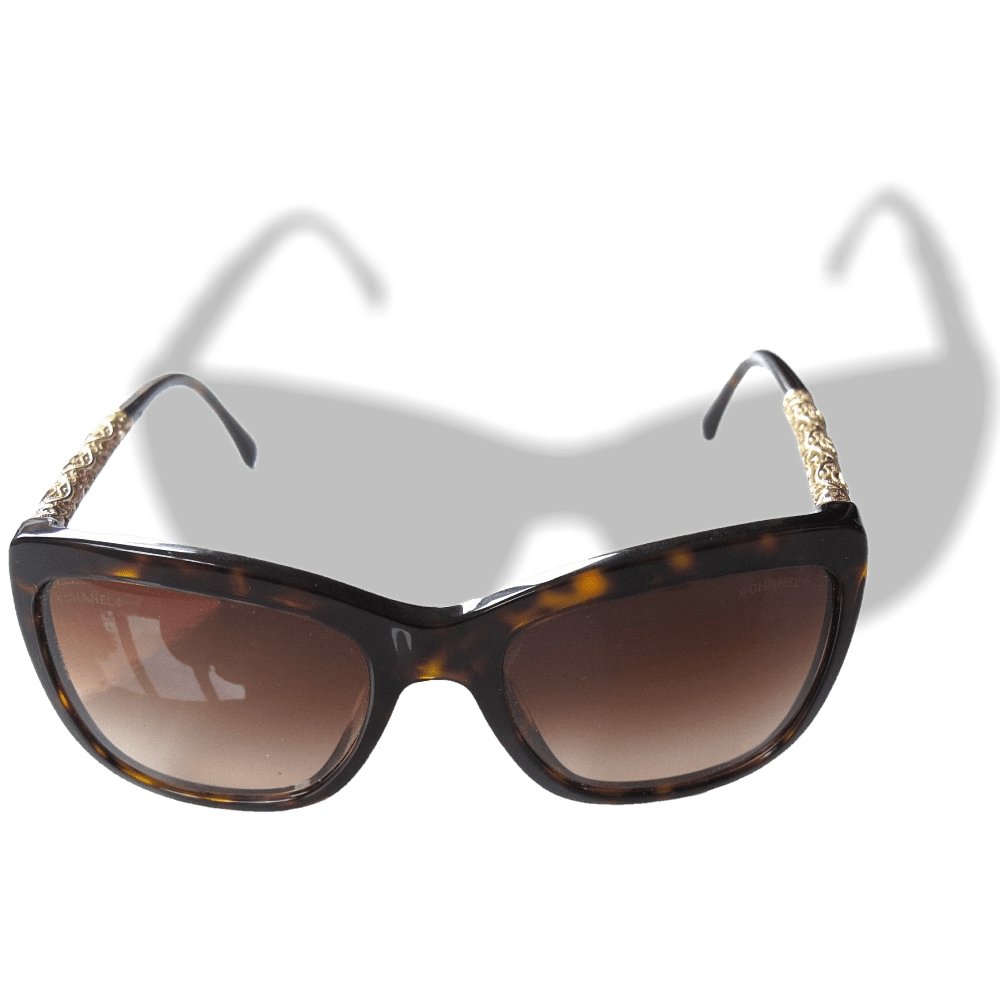 Chanel Filigreed Frames 3 Symbols Women Sunglasses in Cases, NIB! - poupishop
