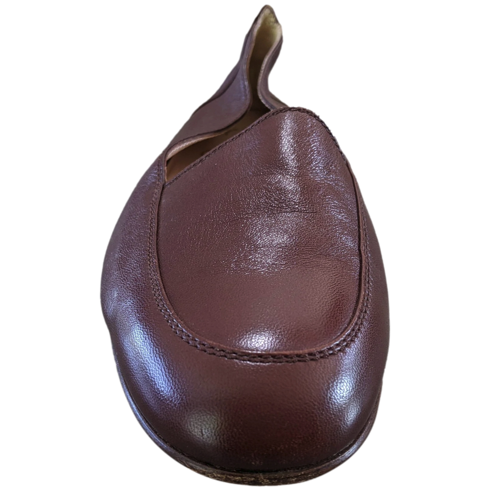 Chanel 1990s Chocolat Kid Ballet Flat Pumps Ballerines en Chevreaux Xtra Soft Sz 38.5