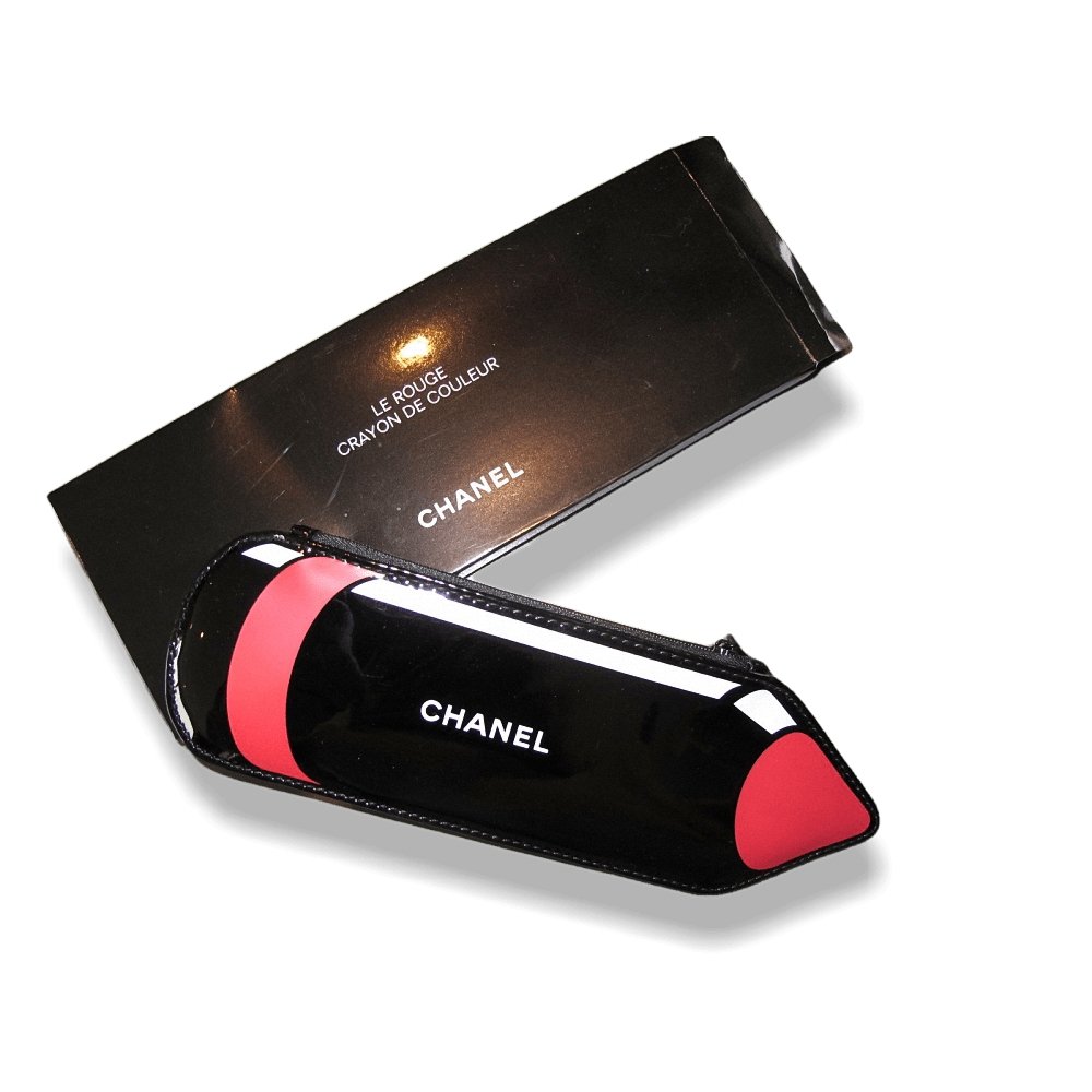 Chanel lipstick case makeup bag
