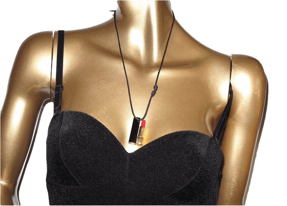 Chanel Lipstick Necklace Vip, New! - poupishop