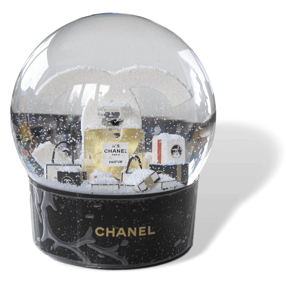 Chanel N° 5 2019 Gigantic USB Rechargeable Battery Snowball VIP Globe, NIB - poupishop