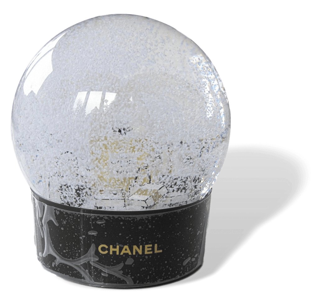 Chanel N° 5 2019 Gigantic USB Rechargeable Battery Snowball VIP Globe, NIB - poupishop