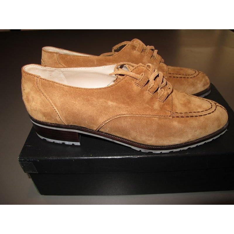 Chanel Suede Laced Hunting Women Shoes, NIB! - poupishop