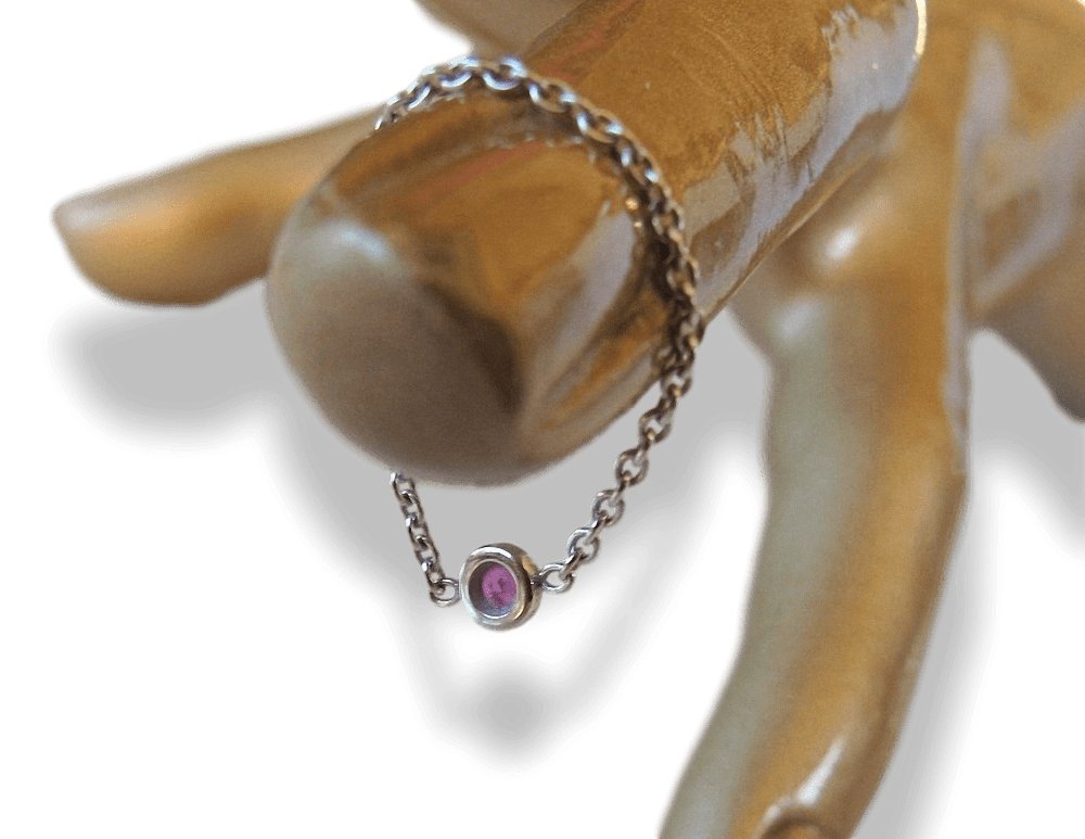Christian Dior 2006 Limited Edt Victoire de Castellane White Gold Pink Saphire Mimioui Ring Sz53, New with Paper! - poupishop