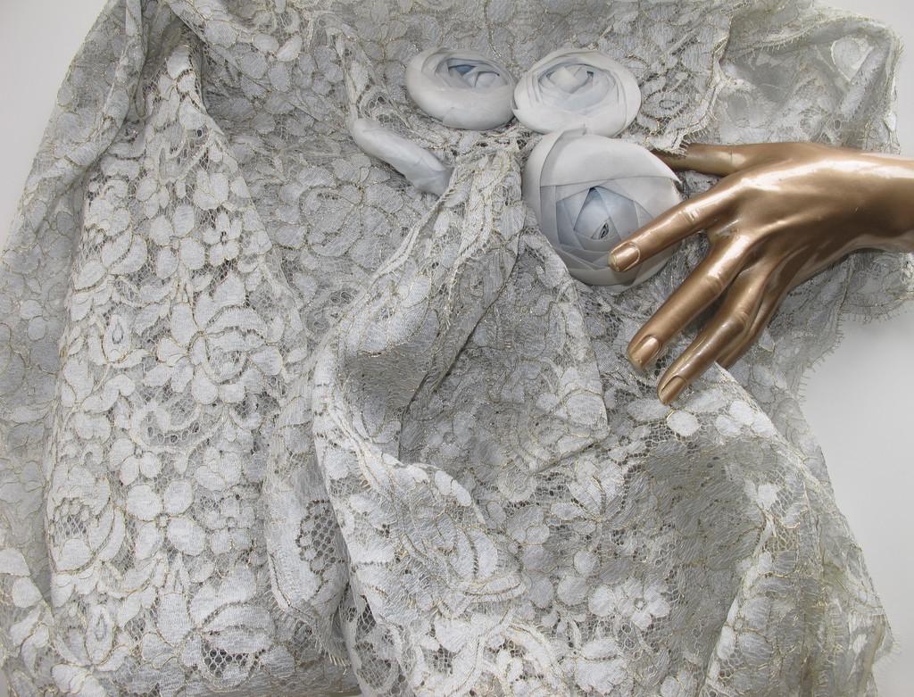Christian Dior Boutique Retro Laces Evening Gown & Matching Bag Sz38 - poupishop