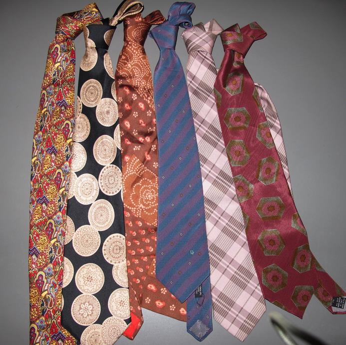 Christian Dior Vintage Lot of 6 Silk Ties - poupishop
