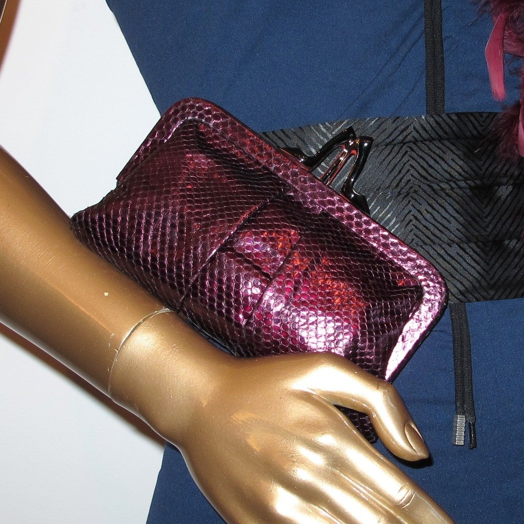 Christian Louboutin Iridescent Python Mini Loubi Lulu Bag TPM, Box! - poupishop
