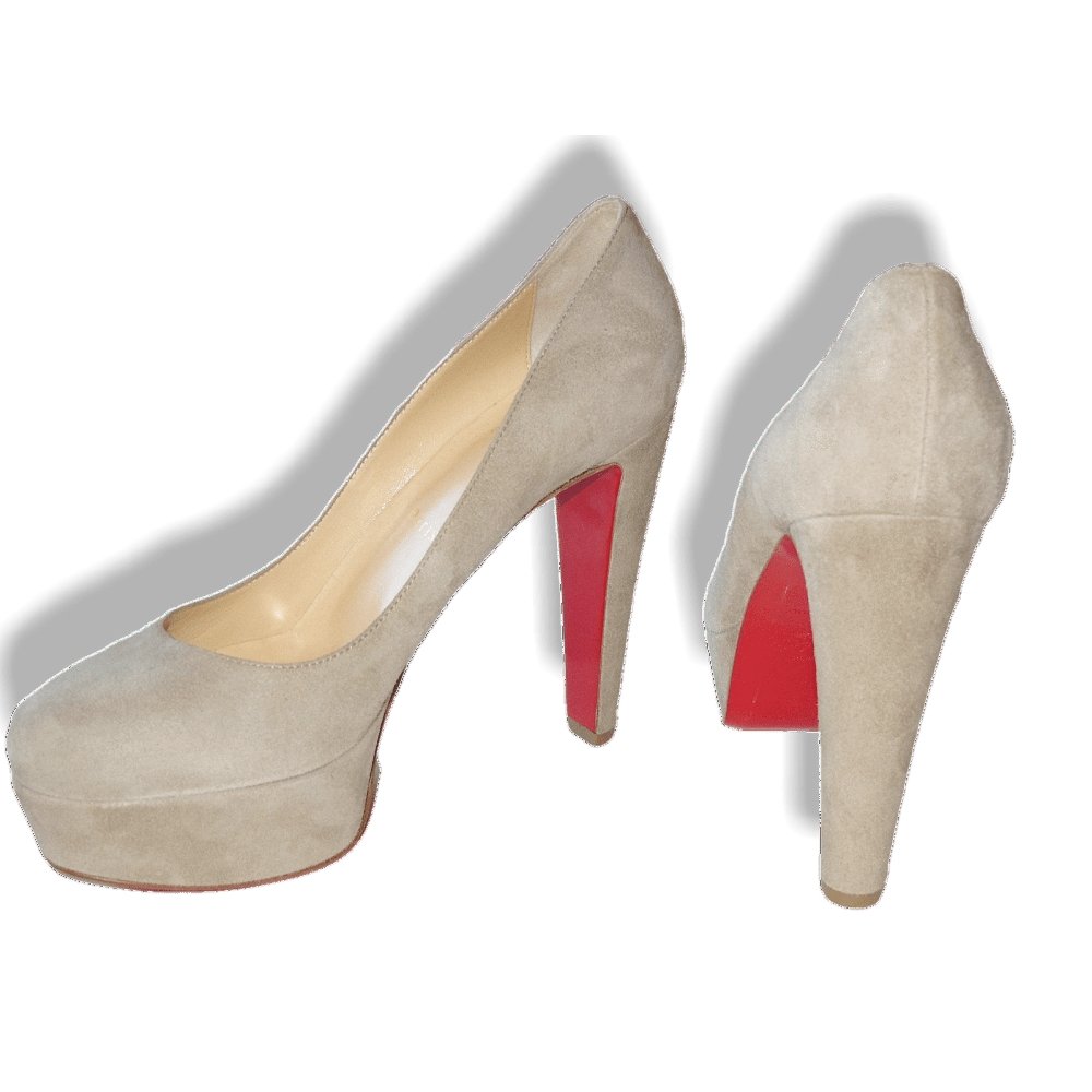 Christian Louboutin Pierre 'Vicky Bass' Suede 120 Women Shoes, NIB! - poupishop