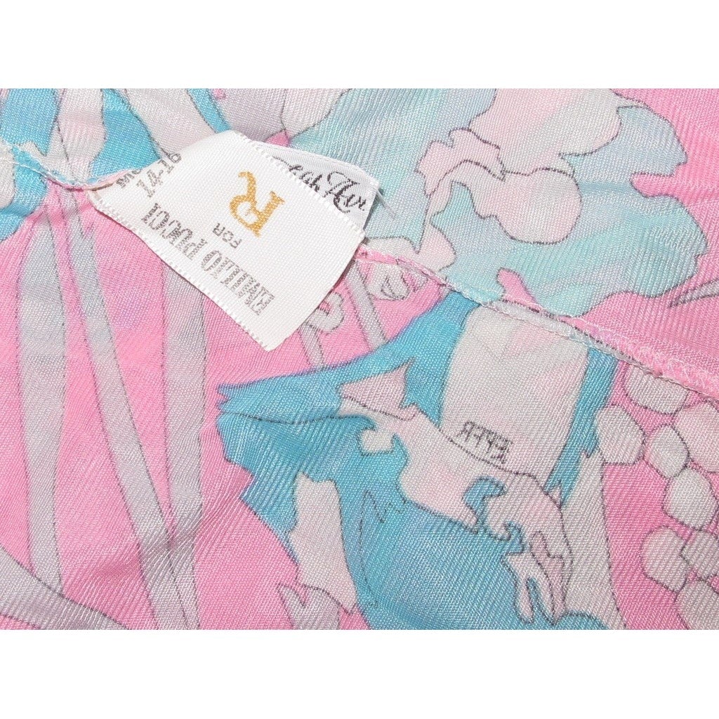 Emilio Pucci 1960s Psychedelic Formit Rogers Robe Sz14-16 - poupishop