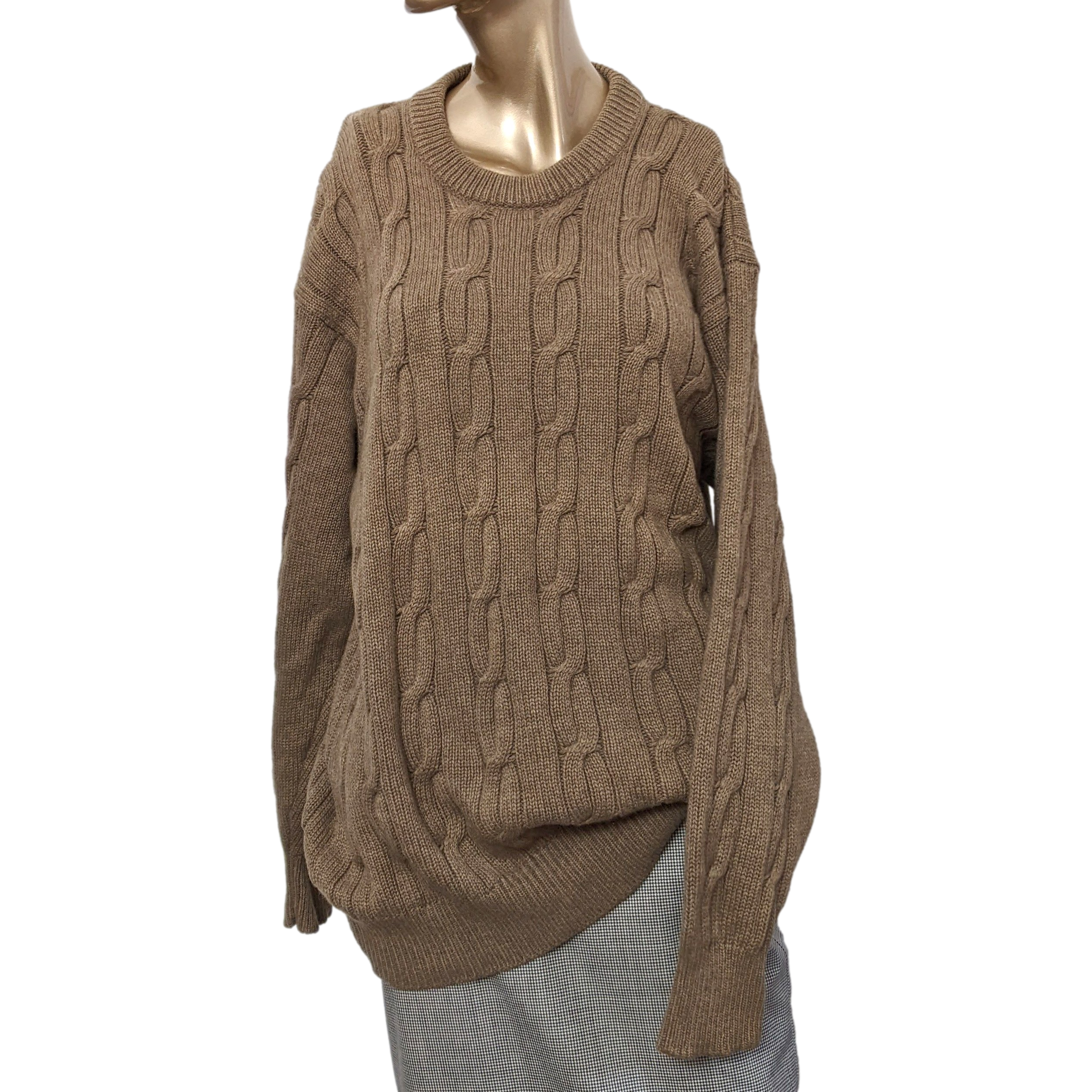 Emmond Nuts 100% Cashmere Cable Knit Sweater, Sz6 Réussite